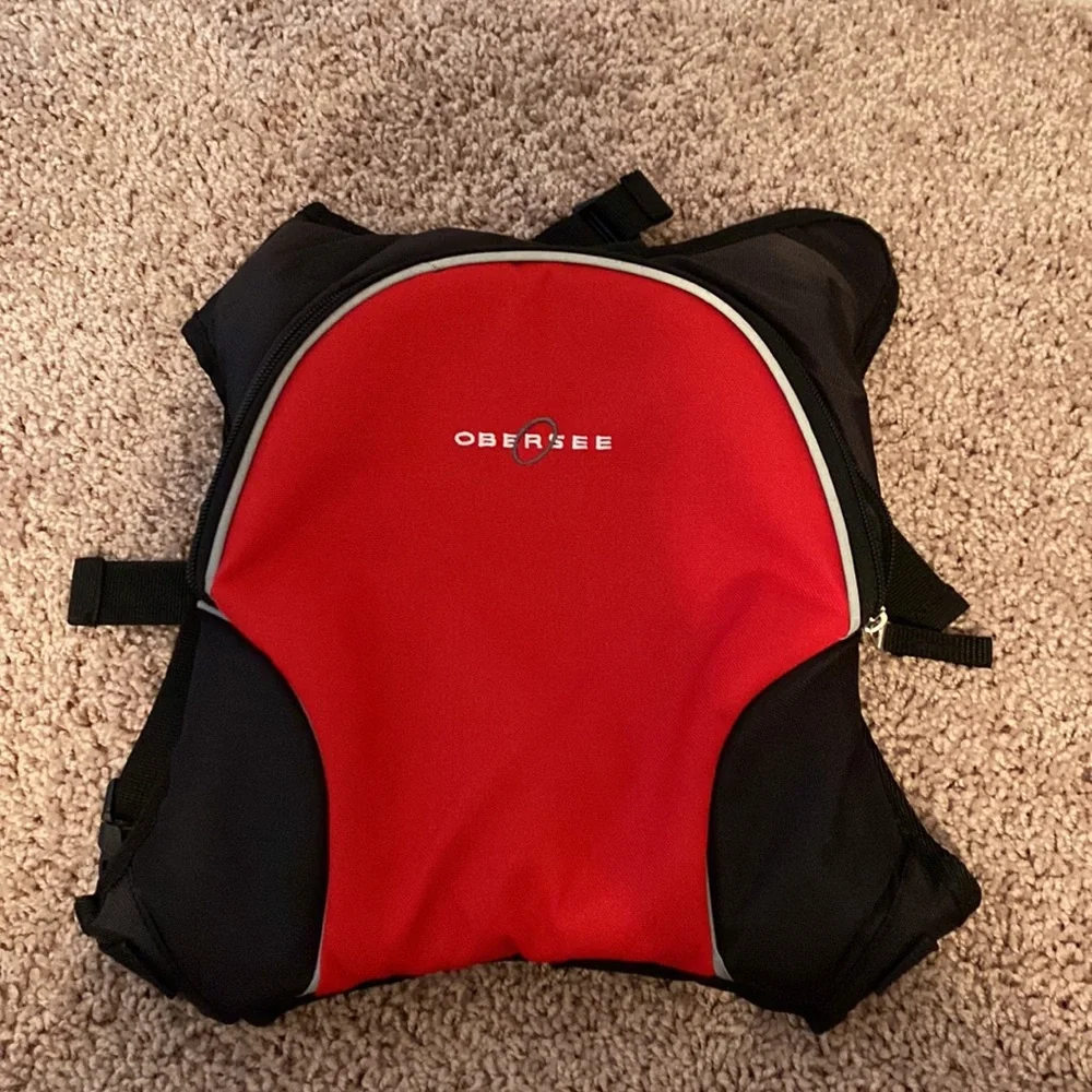 Obersee Tactical Diaper Bag Dad Male baby black red backpack - Picture 12 of 16